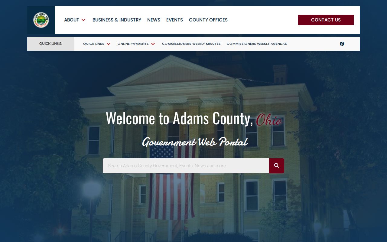 Adams County court docket county government resource