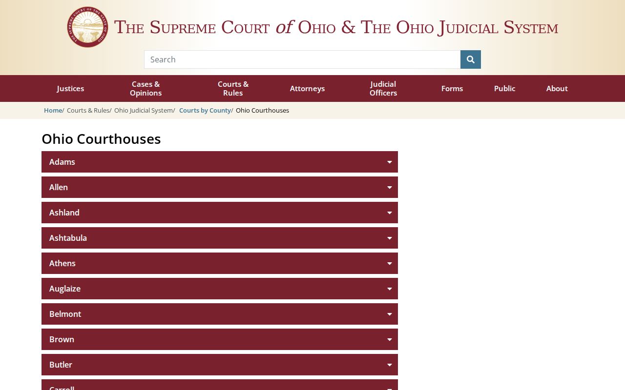 Adams County court docket historic courthouse